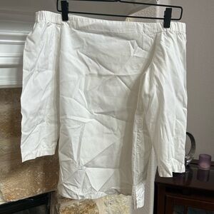 Theory Off the Shoulder White Blouse